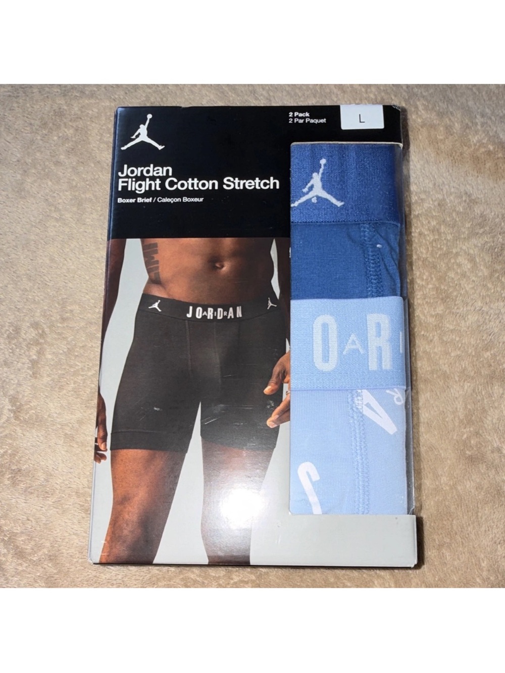 Jordan Men's Boxer Briefs Pack - Navy & Light Blue